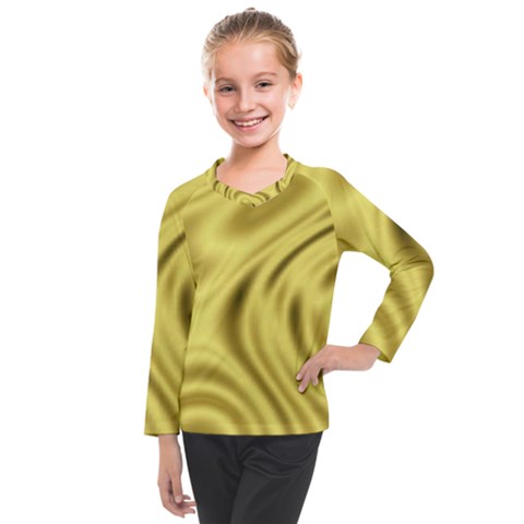 Golden Wave Kids  Long Mesh Tee by Sabelacarlos