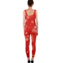 Red and White Flowers One Piece Catsuit View2