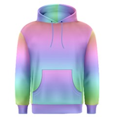 Pastel Rainbow Ombre Gradient Men s Core Hoodie by SpinnyChairDesigns