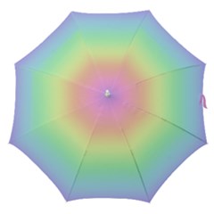 Pastel Rainbow Ombre Straight Umbrellas by SpinnyChairDesigns