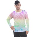 Pastel Rainbow Tie Dye Men s Pique Long Sleeve Tee View1