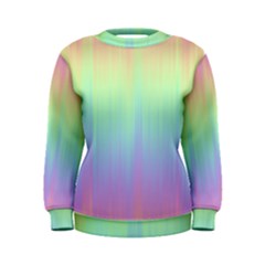 Pastel Rainbow Gradient Women s Sweatshirt by SpinnyChairDesigns