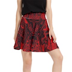 Black Magic Gothic Swirl Waistband Skirt