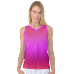 Fuchsia Ombre Color  Women s Basketball Tank Top by SpinnyChairDesigns