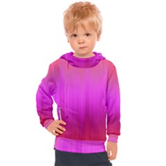 Fuchsia Ombre Color  Kids  Hooded Pullover by SpinnyChairDesigns