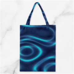 Blue Wavy Classic Tote Bag by Sabelacarlos