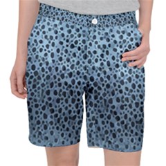 Blue Spotty Pattern Pocket Shorts