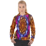 Fractal Flower Women s Overhead Hoodie