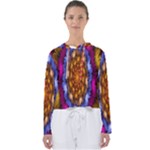 Fractal Flower Women s Slouchy Sweat
