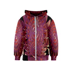 Chakra Flower Kids  Zipper Hoodie by Sparkle