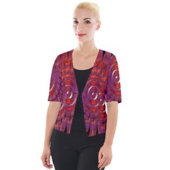 Chakra Flower Cropped Button Cardigan by Sparkle