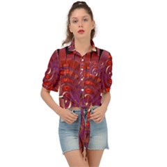 Chakra Flower Tie Front Shirt 