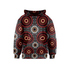 Tribal Aztec Mandala Art Kids  Pullover Hoodie by tmsartbazaar