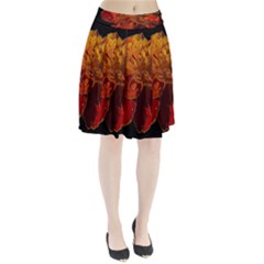 Marigold On Black Pleated Skirt by MichaelMoriartyPhotography