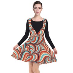 Psychedelic Swirls Plunge Pinafore Dress by Filthyphil