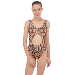 Psychedelic Swirls Center Cut Out Swimsuit by Filthyphil