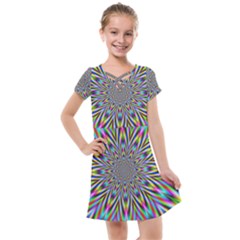 Psychedelic Wormhole Kids  Cross Web Dress by Filthyphil