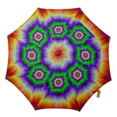 Psychedelic Trance Hook Handle Umbrellas (large) by Filthyphil