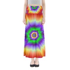 Psychedelic Explosion Full Length Maxi Skirt by Filthyphil