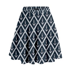 Anchors  High Waist Skirt by Sobalvarro