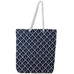 Anchors  Full Print Rope Handle Tote (large) by Sobalvarro