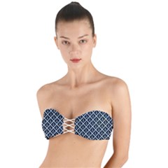 Anchors  Twist Bandeau Bikini Top by Sobalvarro