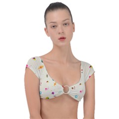 Dots, Spots, And Whatnot Cap Sleeve Ring Bikini Top by andStretch