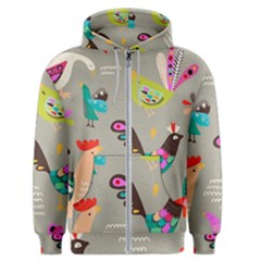 Scandinavian Birds Feather Weather Men s Zipper Hoodie by andStretch