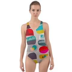 Scandinavian Balancing Act Cut-out Back One Piece Swimsuit by andStretch