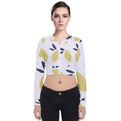 Laser Lemons Long Sleeve Zip Up Bomber Jacket by andStretch