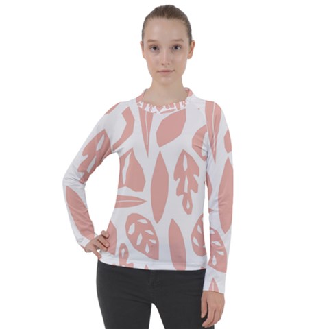 Blush Orchard Women s Pique Long Sleeve Tee by andStretch