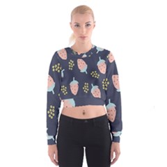 Strawberry Fields Cropped Sweatshirt by andStretch