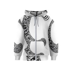 Letter C  Kids  Zipper Hoodie by Sabelacarlos