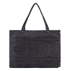 Black Alligator Skin Medium Tote Bag