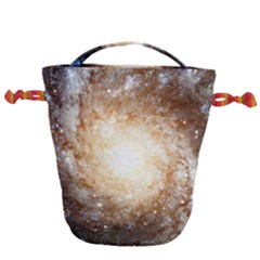 Galaxy Space Drawstring Bucket Bag by Sabelacarlos
