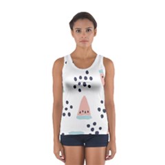 Watermelon Slice Sport Tank Top  by andStretch