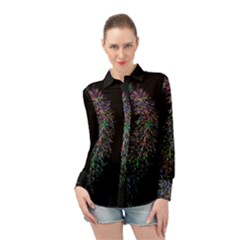 Galaxy Space Long Sleeve Chiffon Shirt