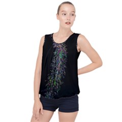 Galaxy Space Bubble Hem Chiffon Tank Top