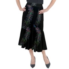 Galaxy Space Midi Mermaid Skirt by Sabelacarlos