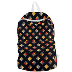 Geometric Diamond Tile Foldable Lightweight Backpack by tmsartbazaar