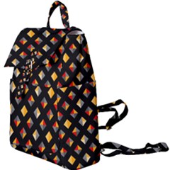 Geometric Diamond Tile Buckle Everyday Backpack by tmsartbazaar