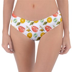 Citrus Gouache Pattern Reversible Classic Bikini Bottoms by EvgeniaEsenina