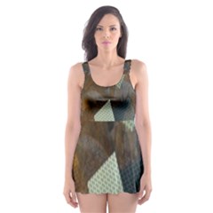 Geometry Diamond Skater Dress Swimsuit by Sparkle