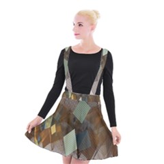 Geometry Diamond Suspender Skater Skirt by Sparkle