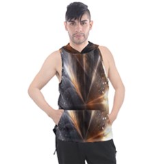 Digital Geometry Men s Sleeveless Hoodie by Sparkle