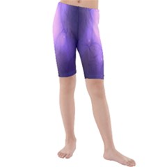 Violet Spark Kids  Mid Length Swim Shorts