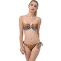 Glitter Gold Twist Bandeau Bikini Set View1