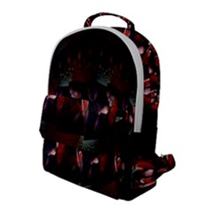 Twist Flower Flap Pocket Backpack (large)