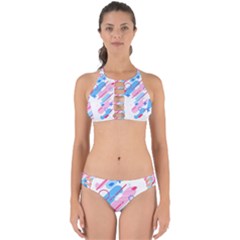 Abstract Geometric Pattern  Perfectly Cut Out Bikini Set by brightlightarts