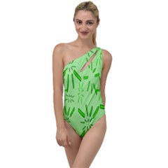 Electric Lime To One Side Swimsuit by Janetaudreywilson